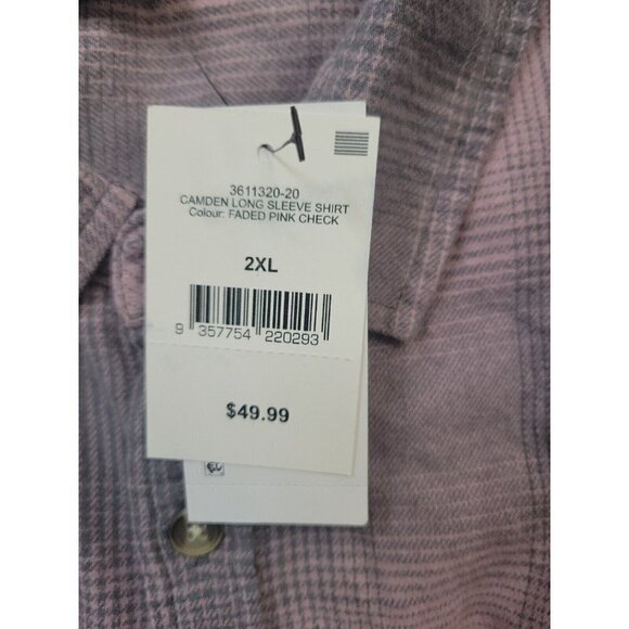Cotton On Long-Sleeve Faded Plaid Shirt Men's.  Size XXL. New With Tags $49 - Picture 5 of 9